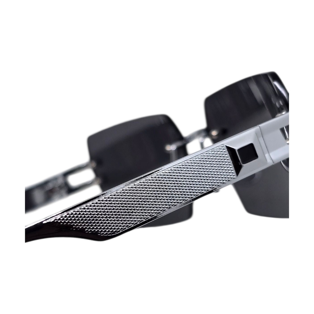 Stylish Black Rectangular Sunglasses PORTA ROMANA - Picture 7 of 10